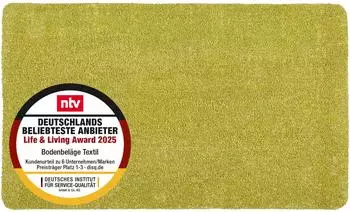 Astra Fu&szlig;matte waschbar ENTRA Gr&uuml;n 90x150 cm