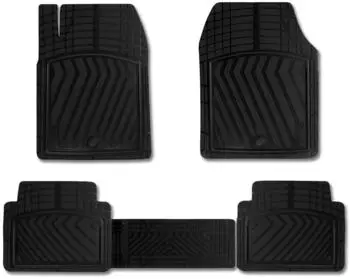 Omtec Otomotive Fußmatten Gummimatten 3D Antirutsch für VW Golf 8 2019-2025 Gummi TPE Schwarz 4x