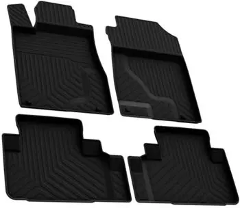 Omtec Otomotive Fußmatten 3D Gummimatten für Honda CR-V 2013-2025 Gummi Schwarz 4tlg