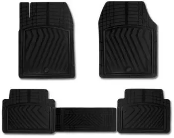 Omtec Otomotive Fußmatten Gummimatten 3D Antirutsch für Toyota C-HR Gummi TPE Schwarz 4tlg