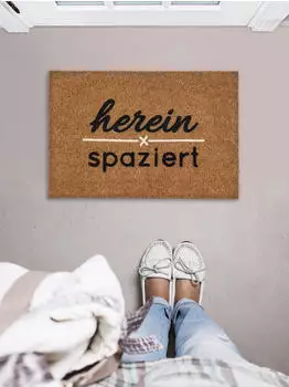 Astra Fu&szlig;matte Innen und Au&szlig;en COCO DESIGN Beige 40x60 cm