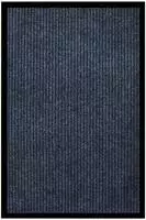 vidaXL Fu&szlig;matte Gestreift Blau 80x120 cm