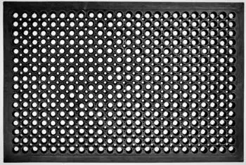 Jet-Line Mona Fu&szlig;matte Vollgummi schwarz 90x150x1,2cm