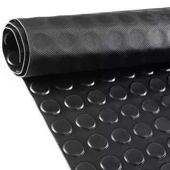 ANRO Gummimatte Meterware Flachnoppen 60x100cm Schwarz