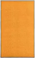 vidaXL Fu&szlig;matte Waschbar Orange 90x150 cm