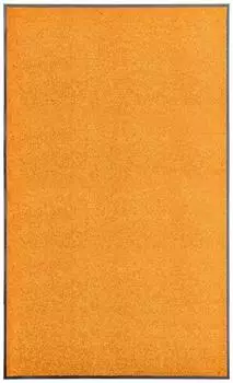 vidaXL Fu&szlig;matte waschbar, orange, 90x150cm (323455)