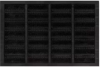 vidaXL Fu&szlig;matte 40x60cm Gummi und Kokosfaser, schwarz (155662)