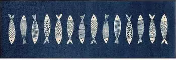Wash+Dry Fu&szlig;matte Fish Tango, waschbar, 60x180cm