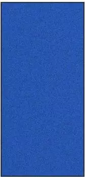 vidaXL Fußmatte blau und schwarz 120x250cm 100% Polyamid