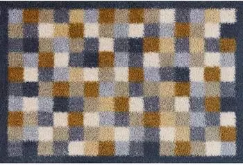 Wash+Dry Neutral Squares Fu&szlig;matte 40x60cm, waschbar (Neutral Squares)