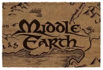 SD Toys Middle Earth Fu&szlig;matte, Kokosfaser, rutschfest, 60x40cm (LTR25212)