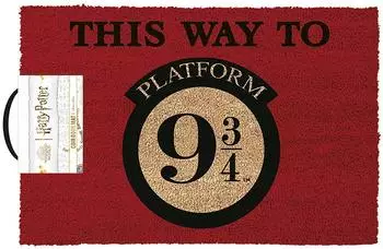 Pyramid international Harry Potter Fu&szlig;matte "This Way to Platform 9 3/4", mehrfarbig, 60x40cm (GP86378)