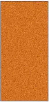 vidaXL Fußmatte 120x250cm orange/schwarz, Polyamid/PVC, rutschfest (4100745)