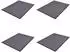 vidaXL Türmatten PVC grau 90x60cm, 4 Stk.
