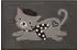 Wash+Dry Madame Minou Fußmatte Katze, grau, 50x75cm (079135)