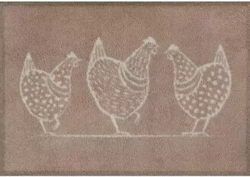 STABILO Hens Fußmatte 85x60cm, Baumwolle, braun (92520338-0)