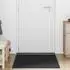 vidaXL Fußmatte schwarz 90x120cm (4105562)