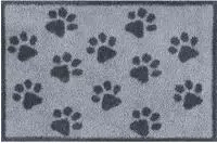 Turtle Mat Fu&szlig;matte "Paws Grey" rechteckig 9 mm H&ouml;he