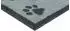 Kleen-Tex Turtle Mat Fußmatte Paws Grey, 40x60cm