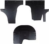 Vidaxl Car Mat 3 Pcs Suitable For Vw T5 2010-2015 Rubber