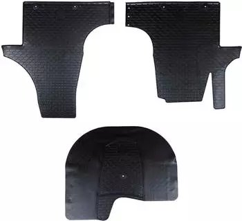 vidaXL Autofu&szlig;matten f&uuml;r VW T5 (2010-2015), Gummi, 3 Stk.