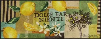 Salonloewe Dolce Far Niente Fu&szlig;matte gelb 75x190cm
