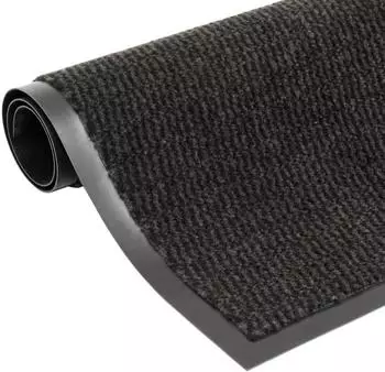 vidaXL Schmutzfangmatten rechteckig getuftet 90x150cm schwarz, 2 Stk.