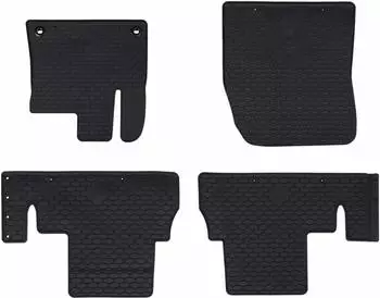 vidaXL Auto-Fu&szlig;matten RIFTER / COMBO LIFE / BERLINGO, schwarz, TPE, 4-tlg. (42029110)
