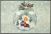 wash+dry by Kleen-Tex Fu&szlig;matte "Snow Globe" rechteckig 7 mm H&ouml;he