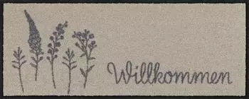 Salonloewe Willkommen Wiese Fu&szlig;matte 30x75cm, Polyamid, beige/grau (74073658-0)