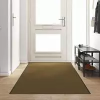 vidaXL Fu&szlig;matte Braun und Schwarz 120 x 350 cm 100% Polyamid