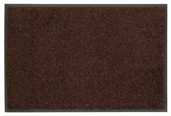 Wash+Dry Trend Uni Schmutzfangmatte waschbar, dunkelbraun, 35x75cm (9mm)