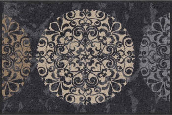 Salonloewe Fliesenkreise 50x75cm grau/braun-beige