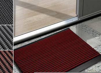 Floordirekt Türmatte Power Brush 60x90 cm Bürstenfarbe: Rot