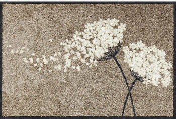 Salonloewe Fu&szlig;matte Wishfull Blossom braun-beige 50x75 cm