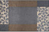 Wash+Dry Fußmatte grau/braun-beige/blau 115x175 cm