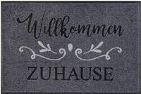 wash+dry by Kleen-Tex Fu&szlig;matte "Willkommen Zuhause" rechteckig 7 mm H&ouml;he