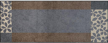 Wash+Dry Fußmatte grau/braun-beige/blau 60x180 cm