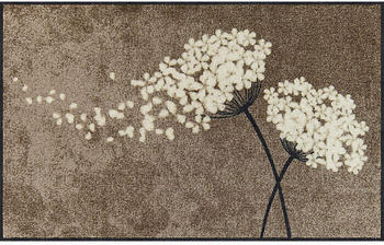 Salonloewe Fu&szlig;matte Wishfull Blossom braun-beige 75x120 cm