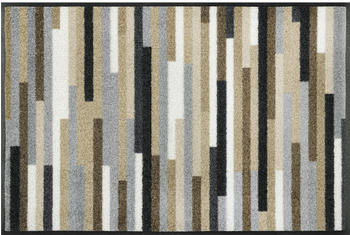 Wash+Dry Schmutzfangmatte Mikado Stripes nature 50 x 75 cm schwarz/ grau/ braun/ beige