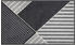 Wash+Dry Schmutzfangmatte Straight in Blocks 50 x 75 cm schwarz/ grau/ weiß