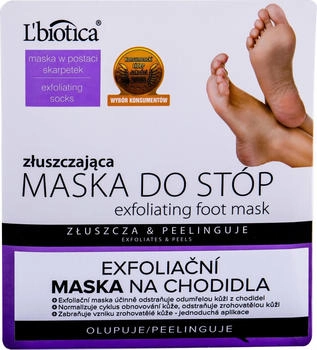 L'Biotica Peeling-Socken für zartere Fußsohlen (1 Paar)