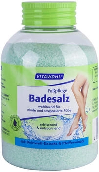 Axisis Fußpflege Badesalz mit Beinwell-Extrakt & Pfefferminzöl (600g)