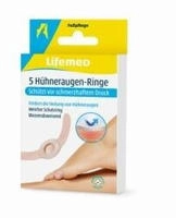 Lifemed 5 H&uuml;hneraugen-Ringe 6,5 cm x 1 cm 30 St