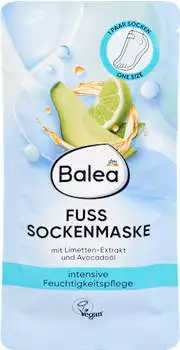 Balea Fußmaske Socken intensive Feuchtigkeitspflege (1 Paar)