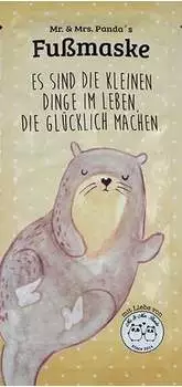 Mr. & Mrs. Panda pflegende Fußsockenmaske "Es sind die kleinen Dinge im Leben, die glücklich machen"