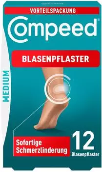 Compeed Fersen Blasenpflaster Medium 4,2 x 6,8 cm (12 Stk.)