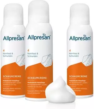 Allpresan Fuß spezial Nr. 4 Schaum-Creme 3x125ml