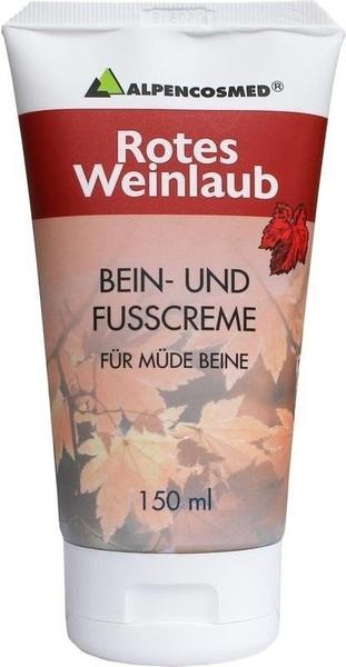Alpencosmed Rotes Weinlaub Bein- und Fußcreme (150 ml)