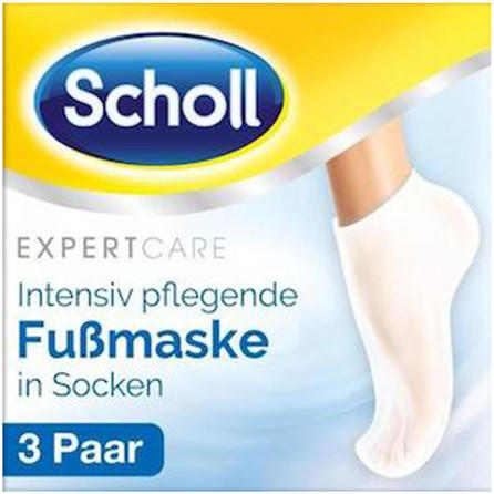 Scholl Expert Care Intensiv pflegende Fußmaske in Socken Multipack (3 Paar)